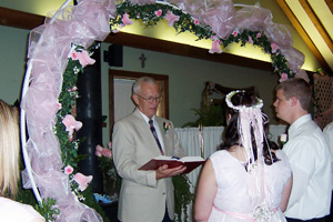 Grandpa at Heidi's wedding